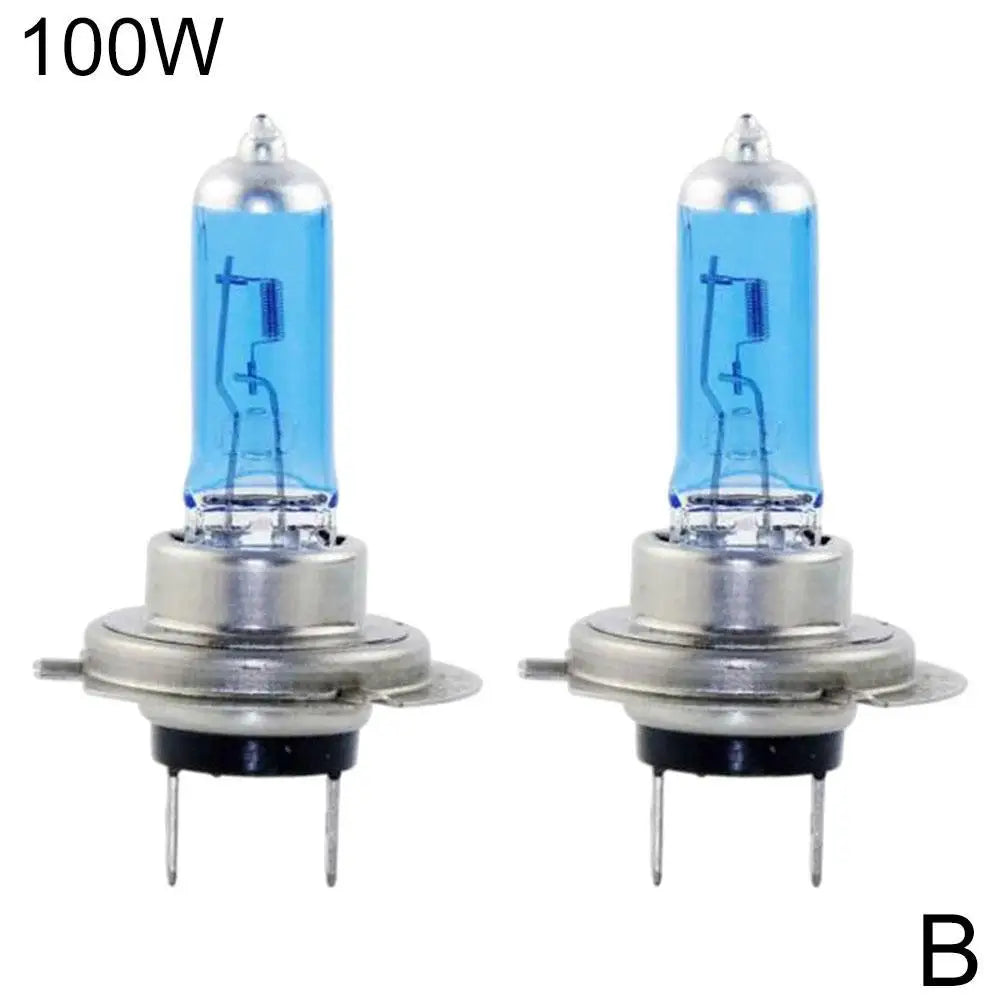 2pcs Lamp Light Effect Hid 12v Bulb Car Lamps H7 LED 100W 6000K Xenon Hid Super White Effect Look Headlight Lamp Light Peaceful Pleasures Health and Wellness C