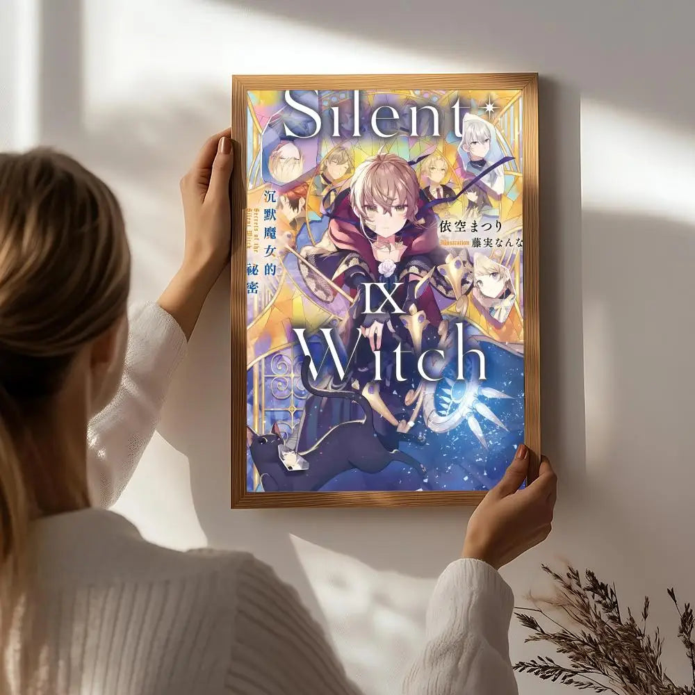 The Silent Witch's Secret Poster – HD Waterproof Wall Art Wall Art Poster Peaceful Pleasures Health and Wellness White7 30X40cmNoframe
