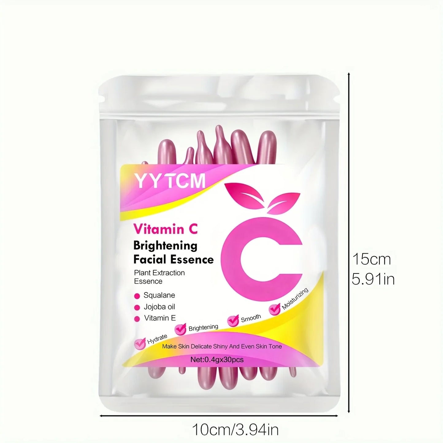 Vitamin C Brightening Capsule Essence | Squalane & Jojoba 30pc