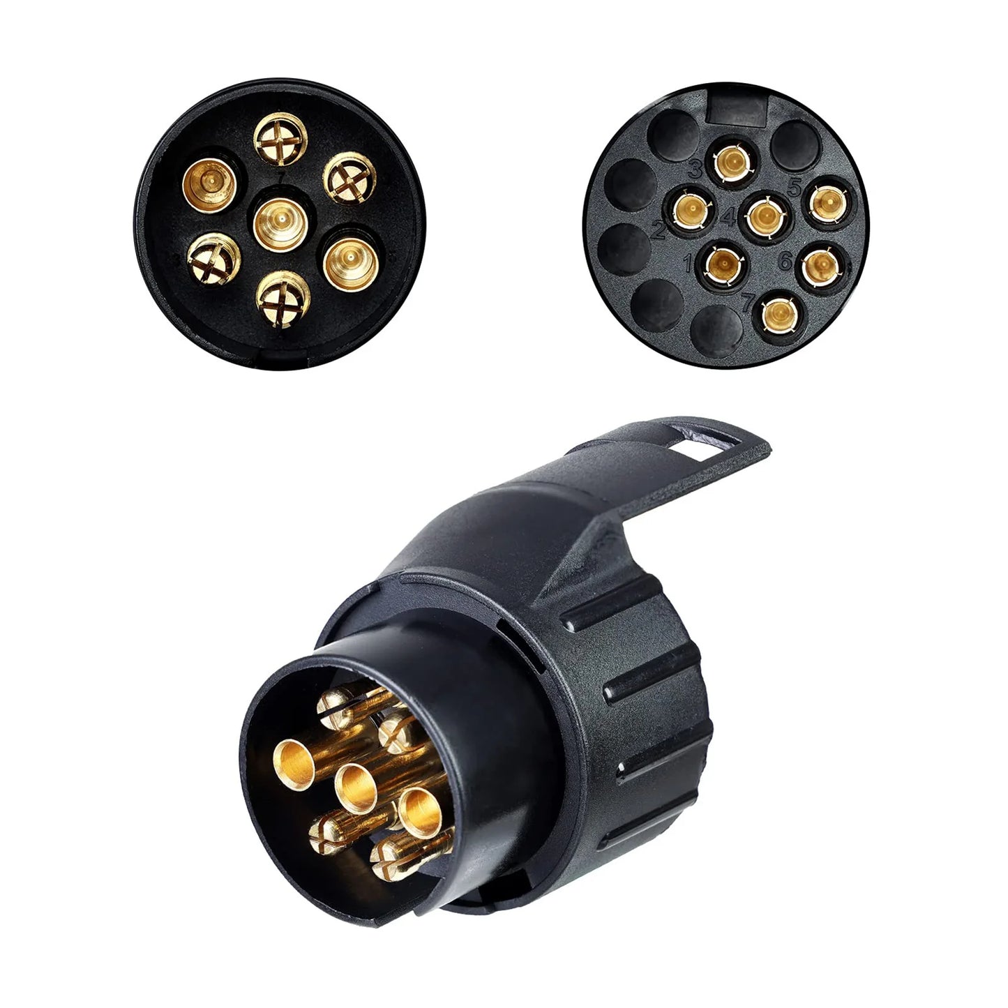 7 Pin to 13 Pin Trailer Adapter | 12V Waterproof Towbar Converter
