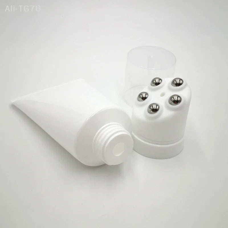 100g Lotion Tube with Steel Ball Massage Cap | Refillable