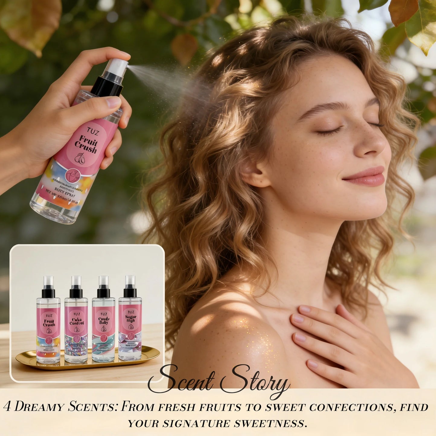 Hydrating Fragrance Body Spray for Women - 250ml Peaceful Pleasures Health and Wellness