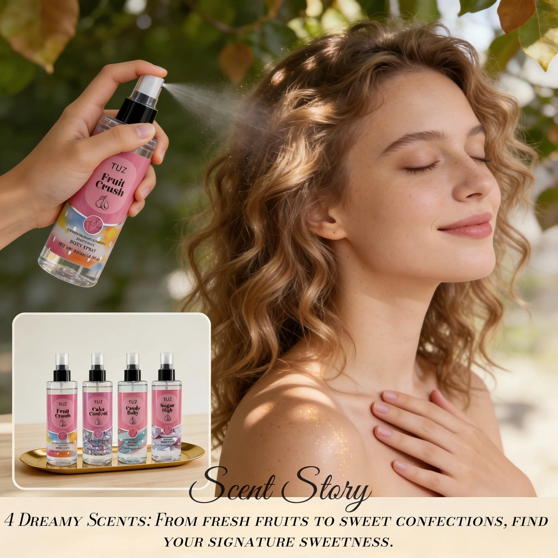 Hydrating Fragrance Body Spray for Women - 250ml Peaceful Pleasures Health and Wellness