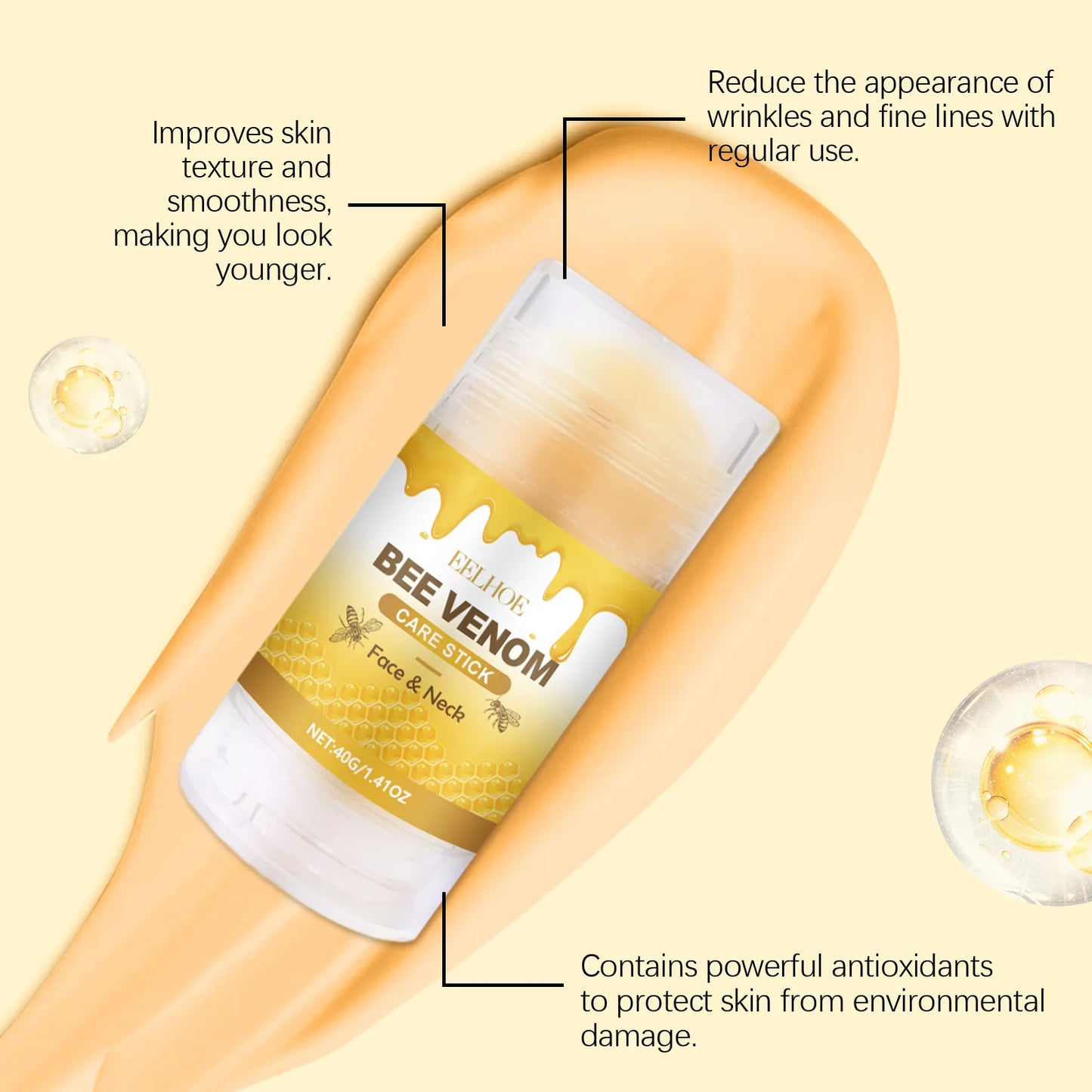 EELHOE Bee Venom Face & Neck Firming Cream Stick 40g