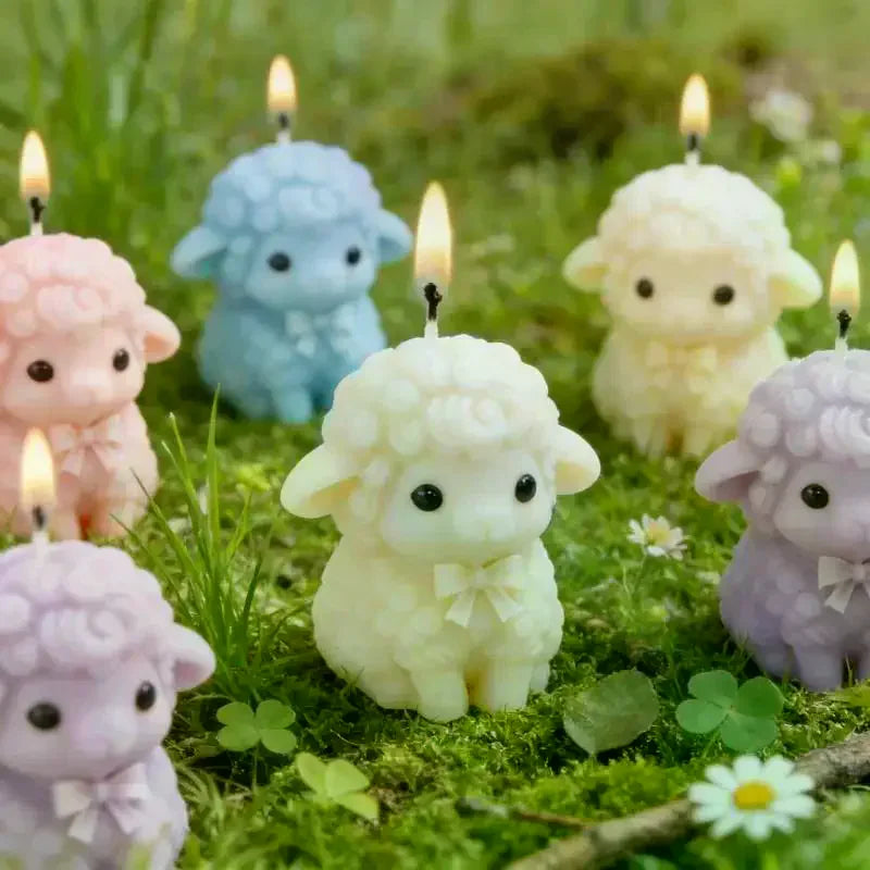 3D Fluffy Sheep Silicone Mold – Candle, Soap, Resin & Baking
