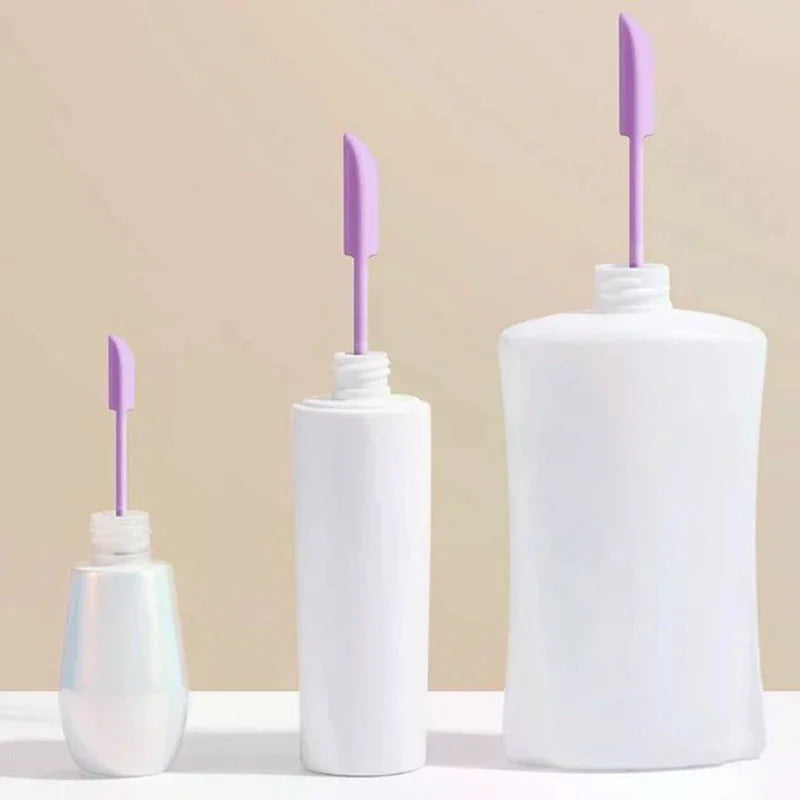 3Pcs Silicone Spatula Set Double-Headed Scraper Cosmetic Jam Cream Deep Bottle Mini Spatula Lengthened Small Tip Spa Makeup Tool Peaceful Pleasures Health and Wellness