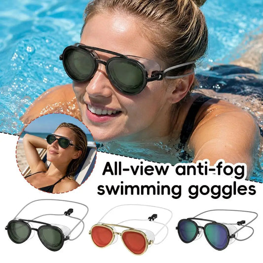 2026Sunny UV Protection Adults Outdoor Training Blu-ray Swim Glasses New Unisex Swim Goggles Full-view Anti-fog Swimming Goggles Peaceful Pleasures Health and Wellness