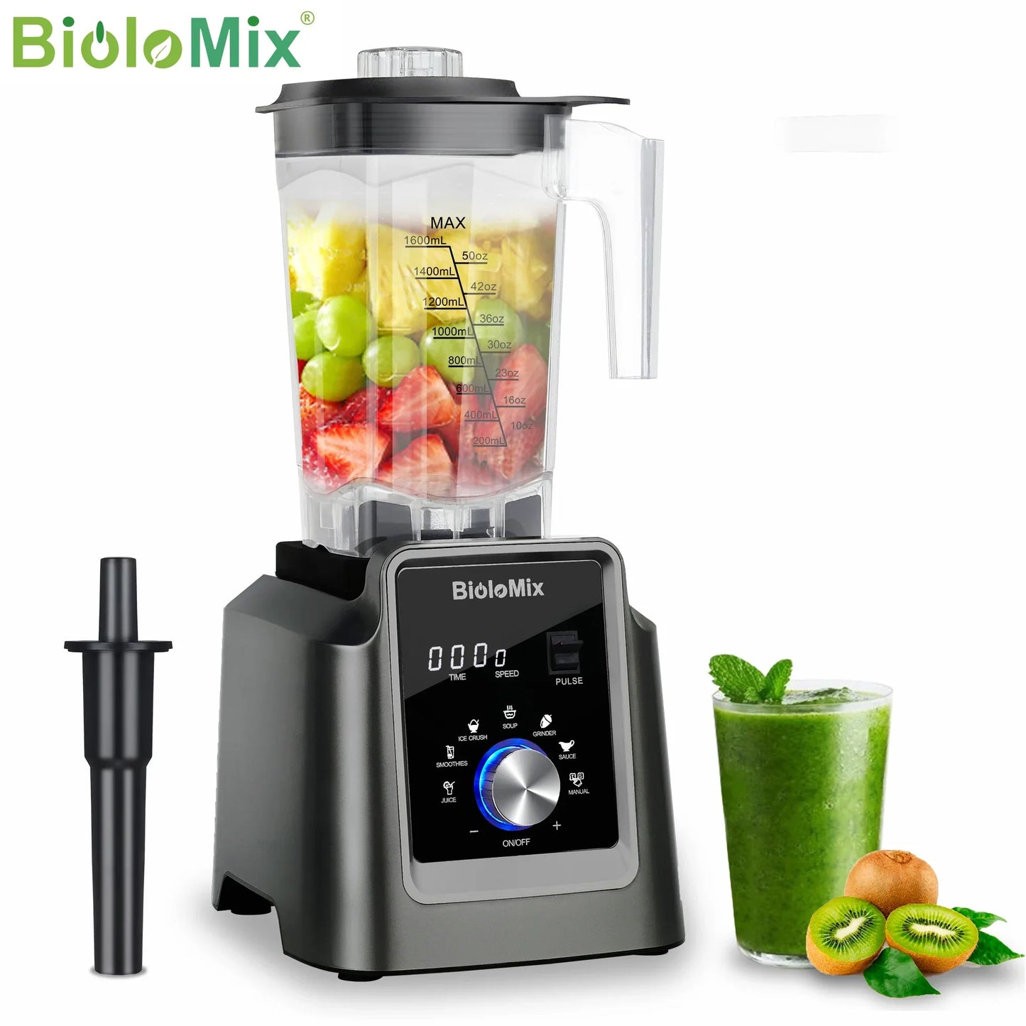 BioloMix Digital BPA FREE 2L Automatic Blender Blenders Peaceful Pleasures Health and Wellness