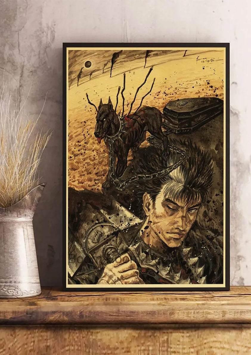 Berserk Anime Canvas Wall Art Retro Poster | Home Décor