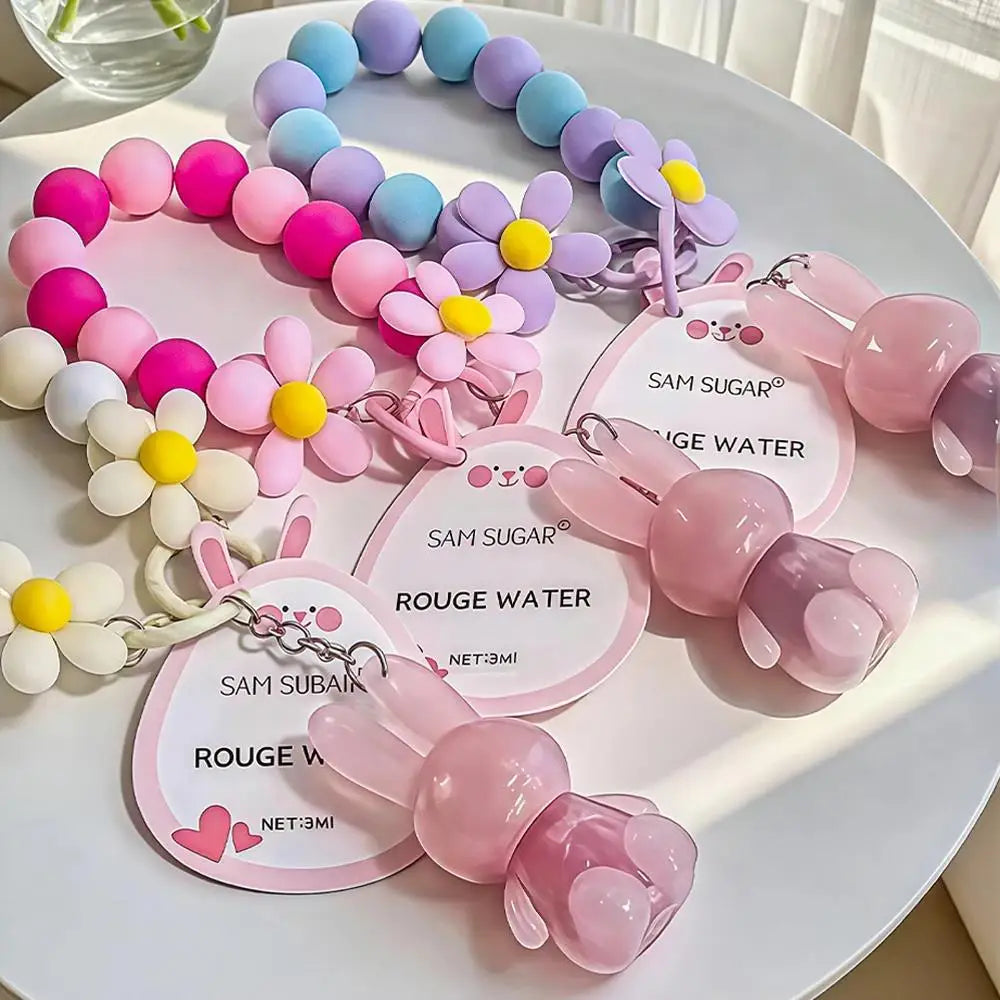 SAM SUGAR Rabbit Keychain Lip Gloss | Mirror Glaze Waterproof