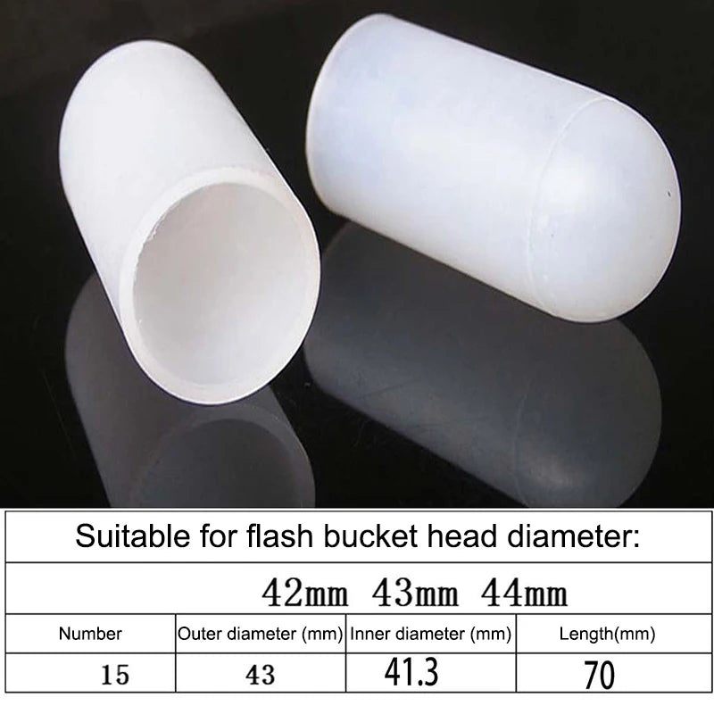 2Pcs Silicone Elastic Flashlight Lampshade For SP31 SP35 IF22A C8G IF25A SP36 S2 C8 EA01 TS21 Q8 14-75MM Torch Peaceful Pleasures Health and Wellness 42 44mm