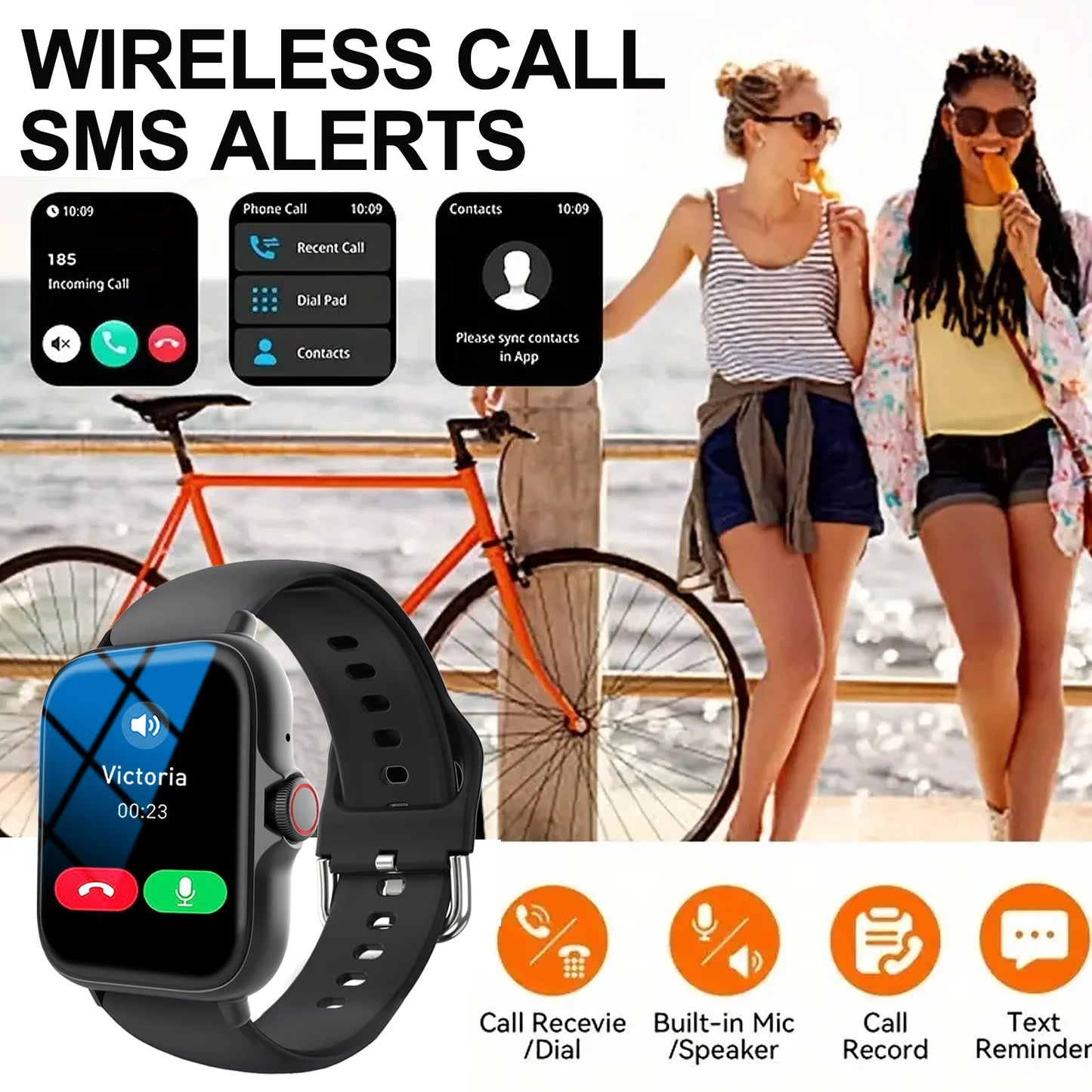 LOMAXFR Smart Watch – Wireless Calling & Sleep Tracker | iOS & Android