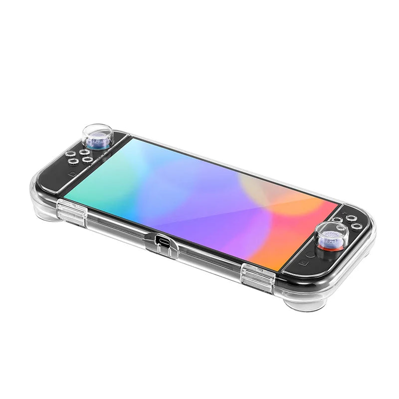 For Switch 2 Storage Case With Lid Transparent Shockproof Protective Box For Switch 2 Console With Built-In Game Card Slots Peaceful Pleasures Health and Wellness