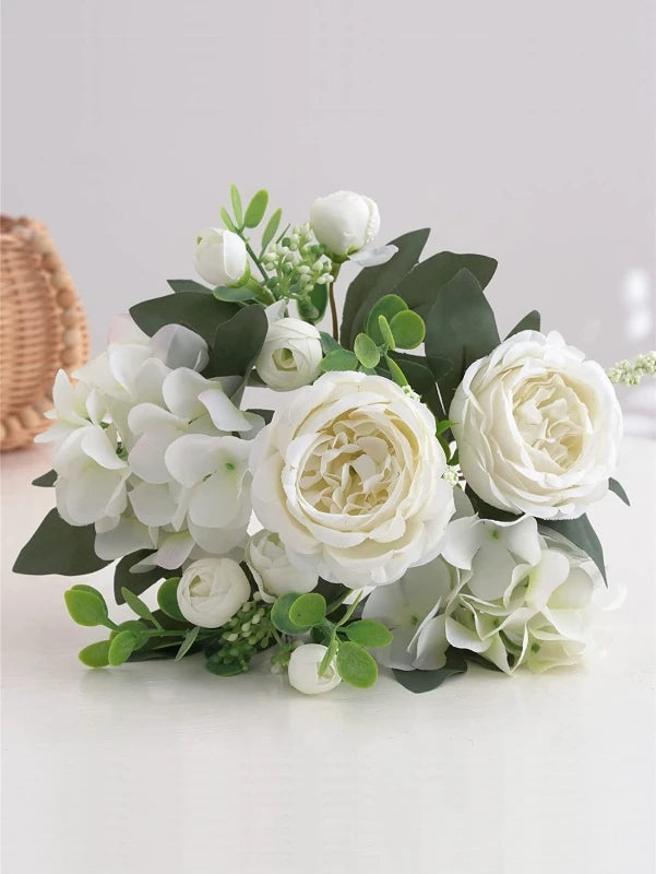 Silk Peony Artificial Flowers – Wedding & Home Décor Bouquet