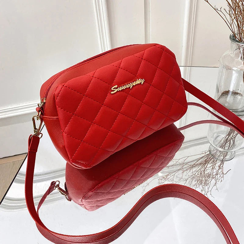 Women's Tassel Crossbody Bag | Quilted PU Shoulder Messenger Bag