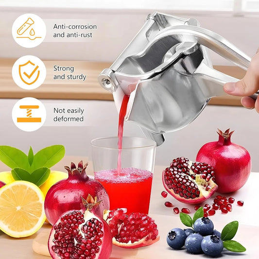 Real Aluminum Alloy Lemon Squeezer Citrus Juicer Hand Press Heavy Duty Manual Juicer Fruits Extractor Orange Grapefruit Presser Peaceful Pleasures Health and Wellness