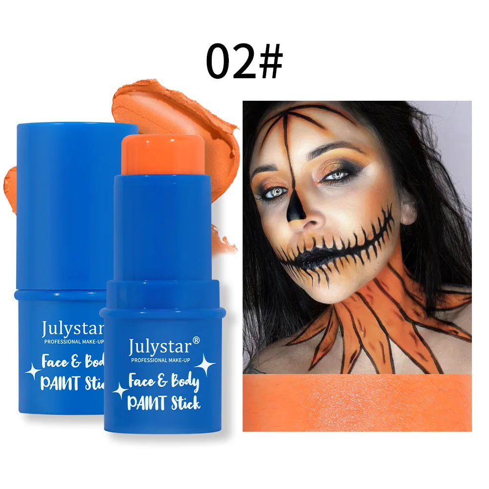 8-Color Halloween Face & Body Paint Kit – Kids & Adults