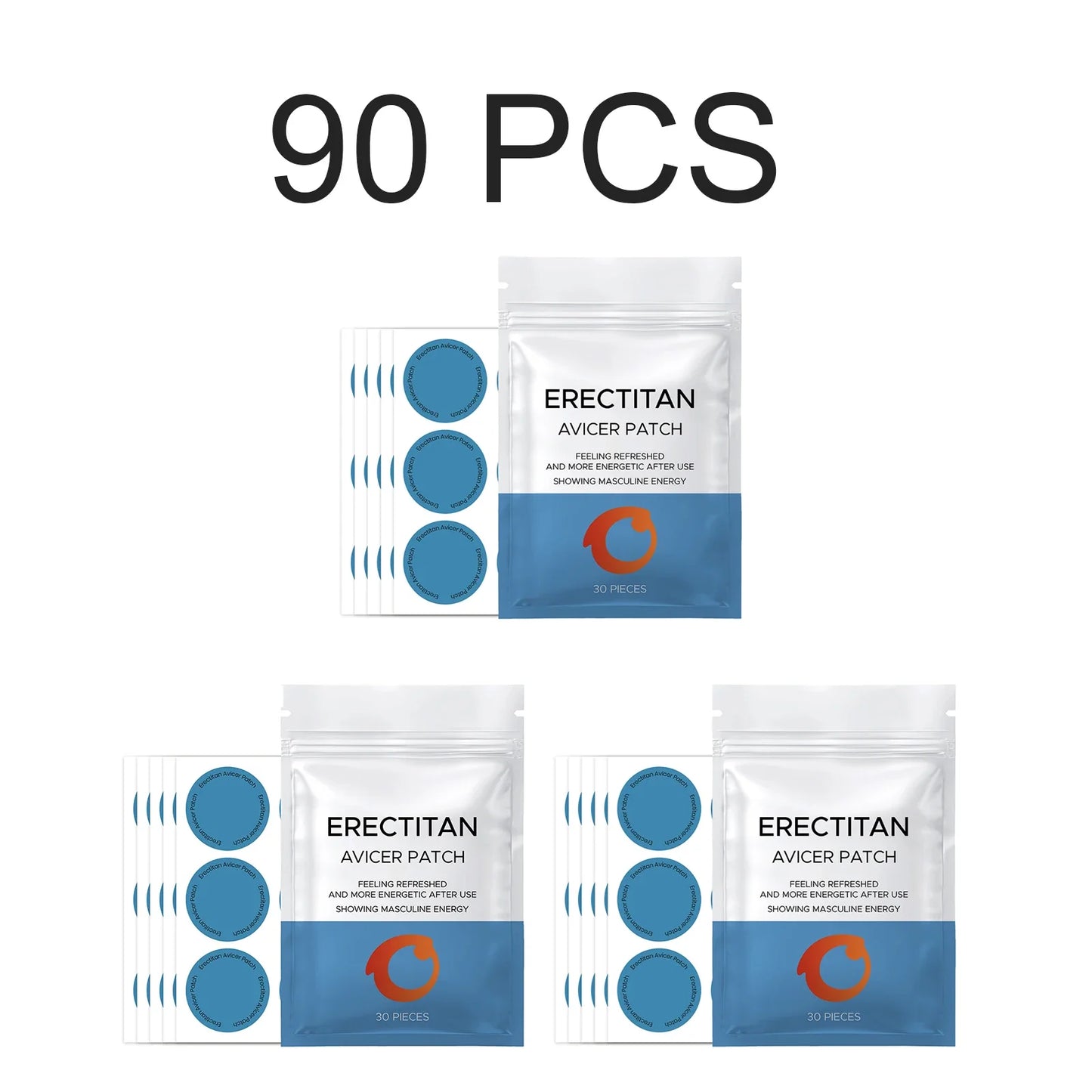 Men's Daily Energy Support Body Patches – 30/60/120 Pack