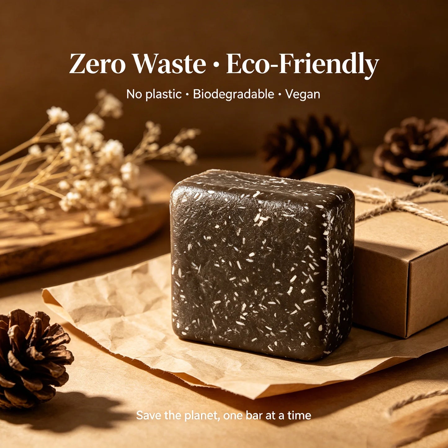 HOEGOA Rosemary Shampoo Bar for Hair Growth – 100g Solid Bar