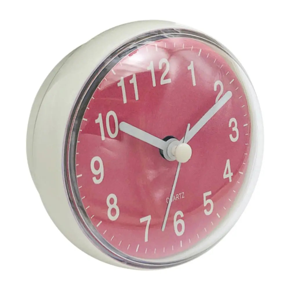 Mini Sucker Wall Clock Bathroom Anti-Fog Waterproof 7cm Kitchen Toilet Living Room Waterproof Small Quartz Table Clock Peaceful Pleasures Health and Wellness 4