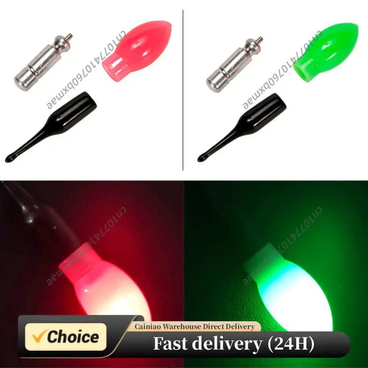 LED Fishing Bobbers 2pcs 3D Gravity Sensing Fishing Glow Sticks Ultra Light Adjustable Sensitivity Accessories Outdoor Supplies Peaceful Pleasures Health and Wellness