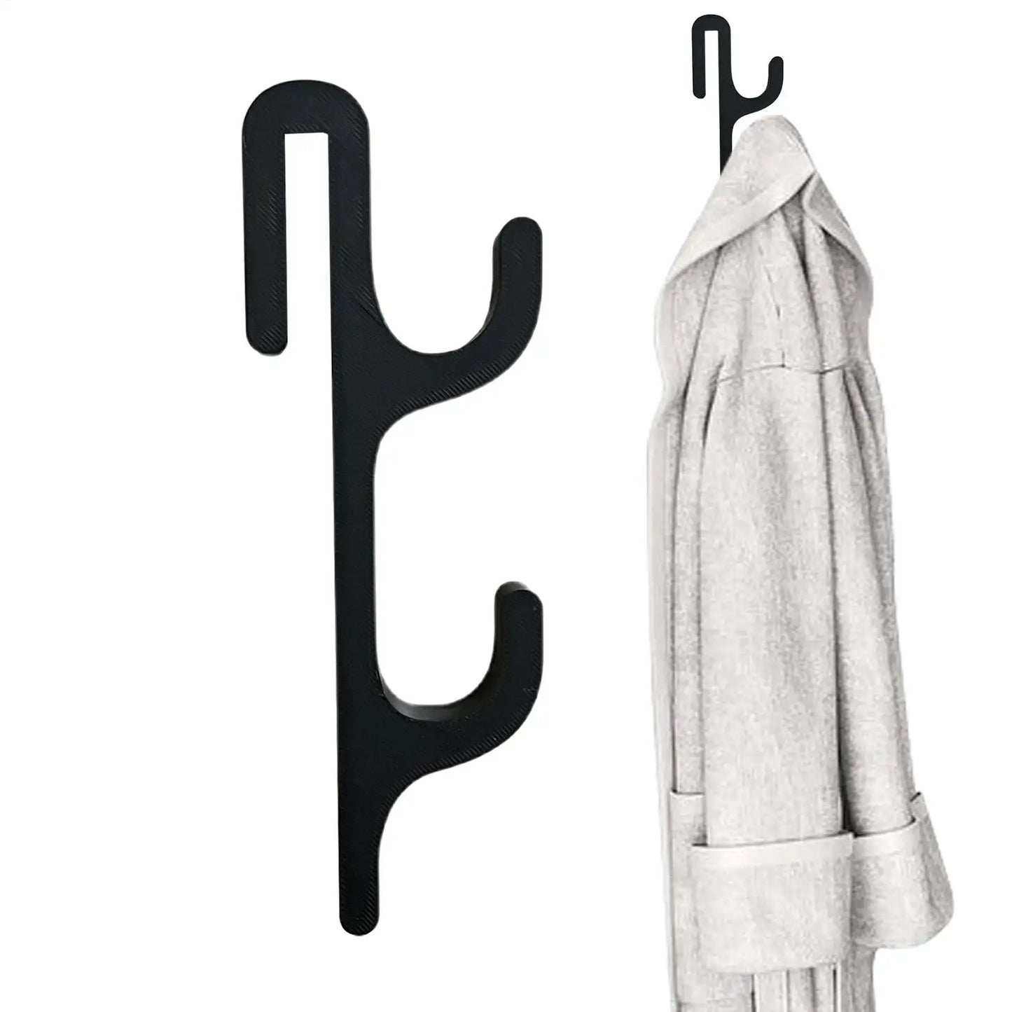 Clamp-On Shower Door Hook | No-Drill Towel & Robe Hanger