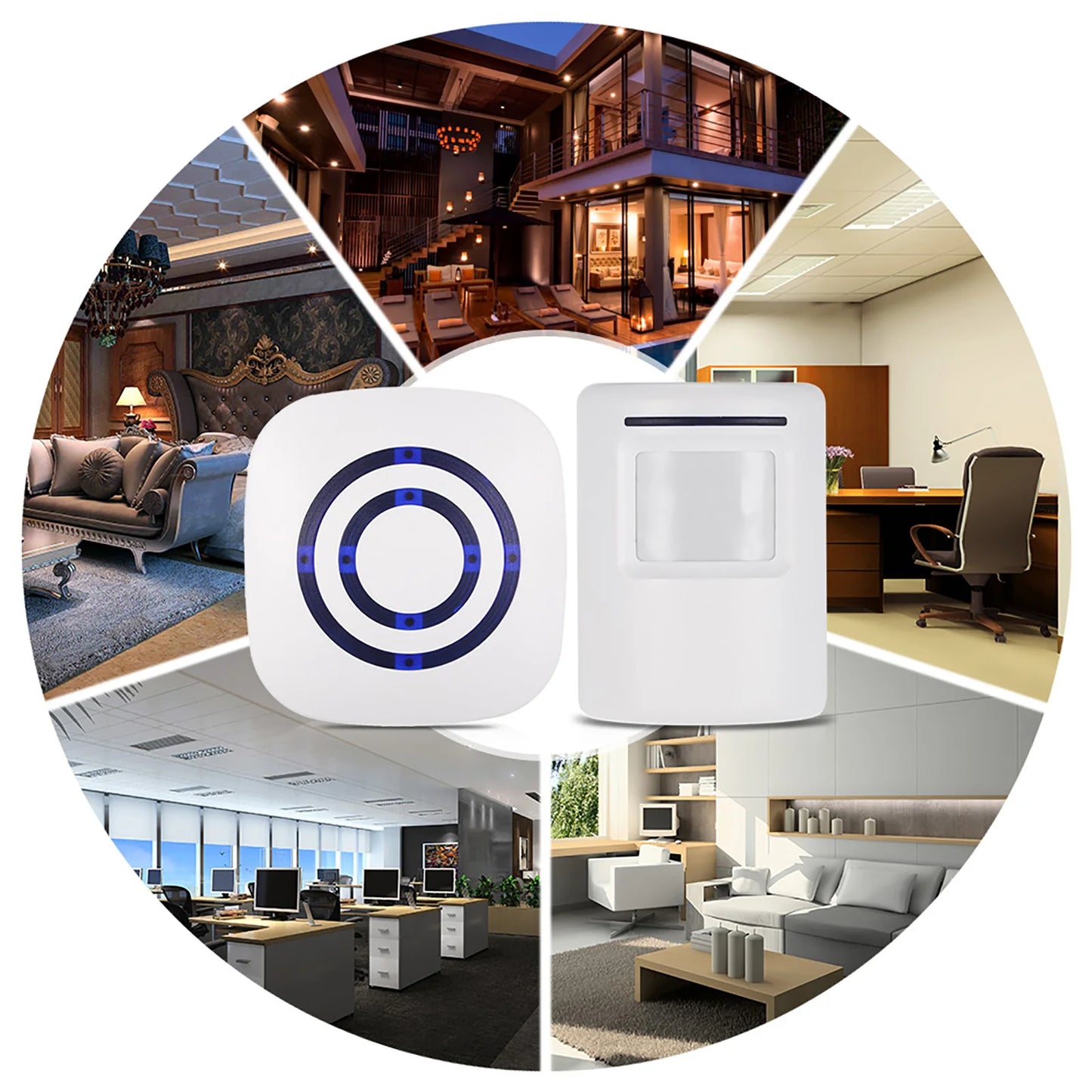 KKMOON Wireless PIR Motion Sensor Doorbell | 38 Chimes, 100m