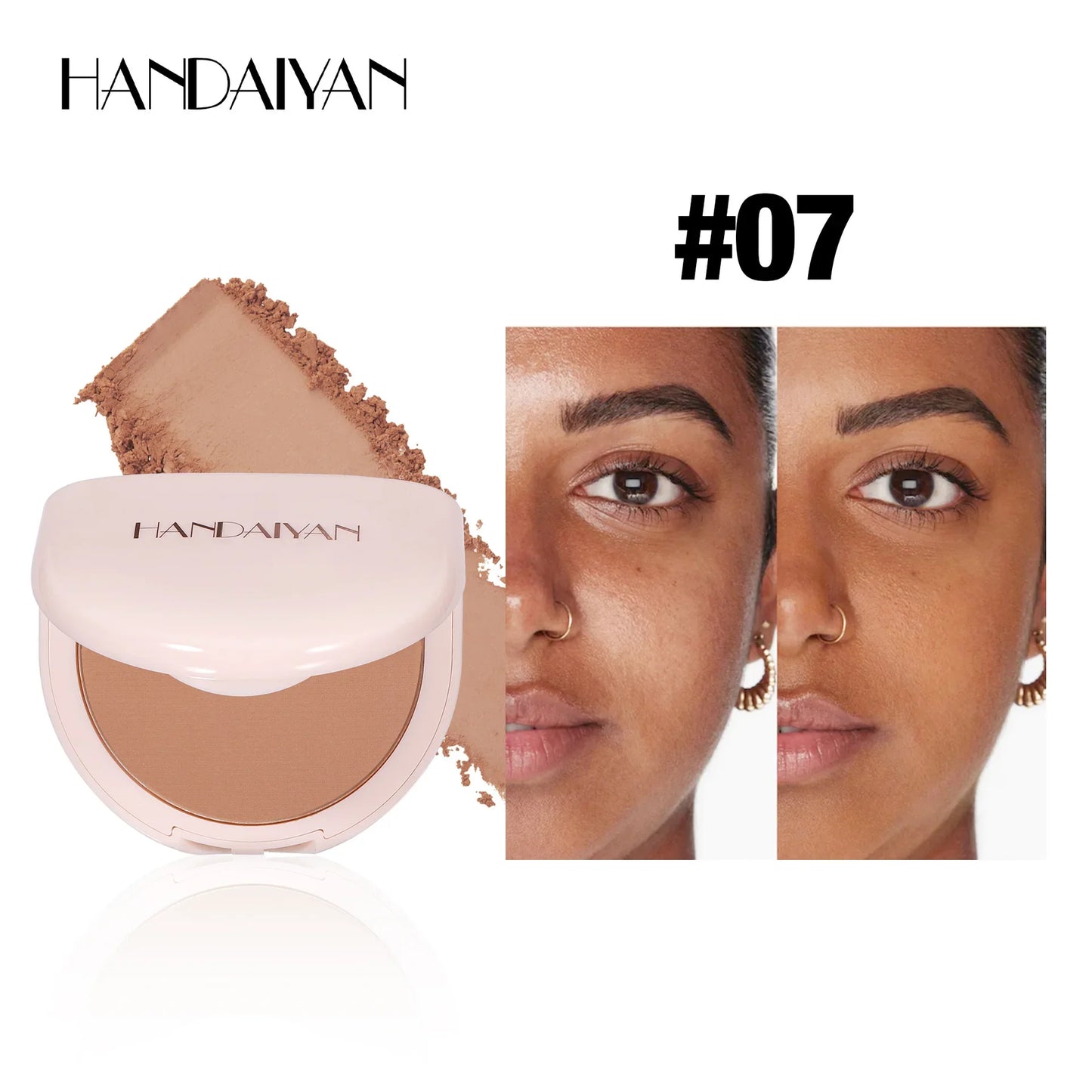 Handaiyan Oil Control Pressed Powder – Matte Waterproof Setting