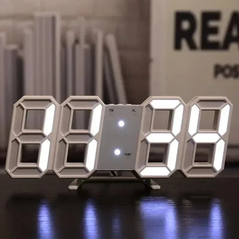 Digital Wall Clock Desk Watches Electronic Alarm Modern Home Decoration for Bedroom Decor Interior Led Table Clocks Living Room Peaceful Pleasures Health and Wellness WW