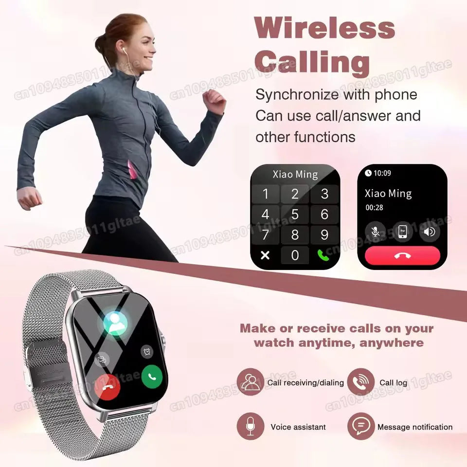 2026 Smart Watch Android IOS Phone 1.83 Inch Color Screen Bluetooth Answer Call Fitness Watches Tracker Smartwatch Women Men New Peaceful Pleasures Health and Wellness