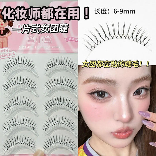 Korean U-Shape Wispy False Eyelashes | Comic Style DIY Lashes False Eyelashes Peaceful Pleasures Health and Wellness