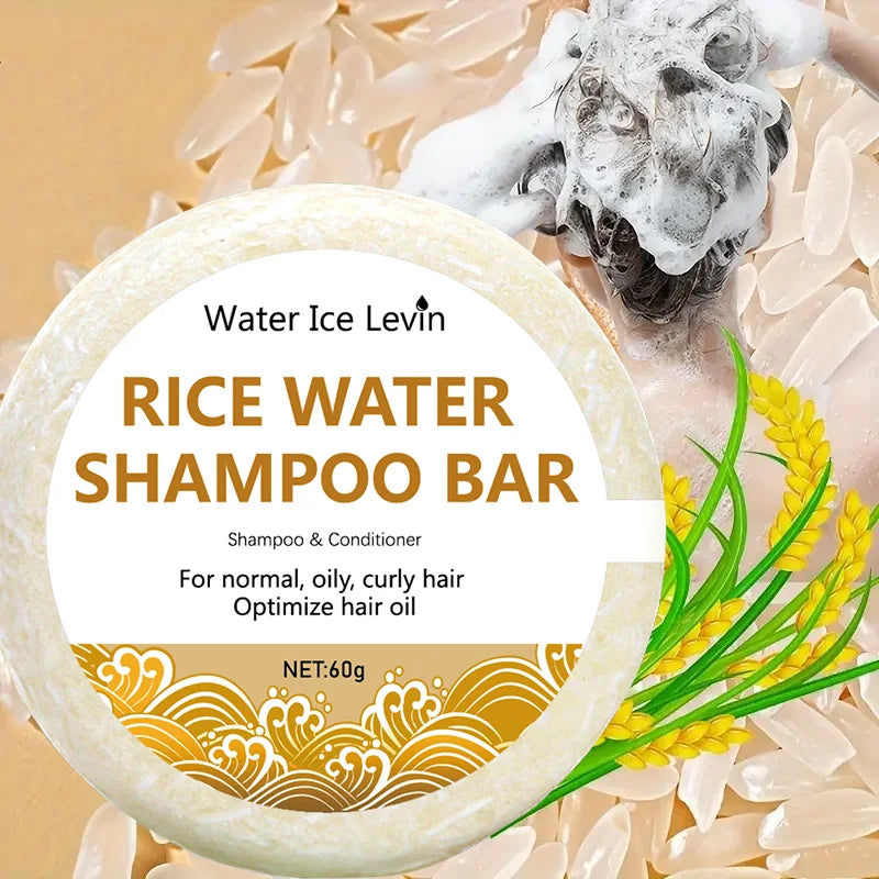 Organic Rice Water Shampoo Bar – Nourishing Hair Soap 60g