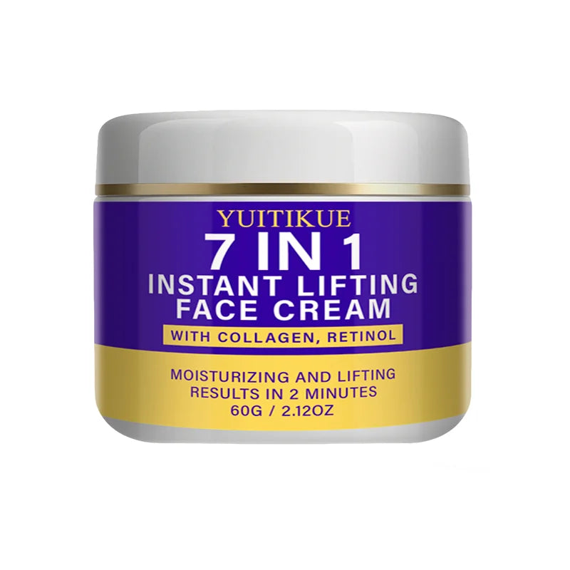Yuitikue 7 in 1 Instant Lifting Face Cream, 60g Collagen & Retinol Moisturizer for Instant Lifting & Moisturizing Peaceful Pleasures Health and Wellness 1pc 60g