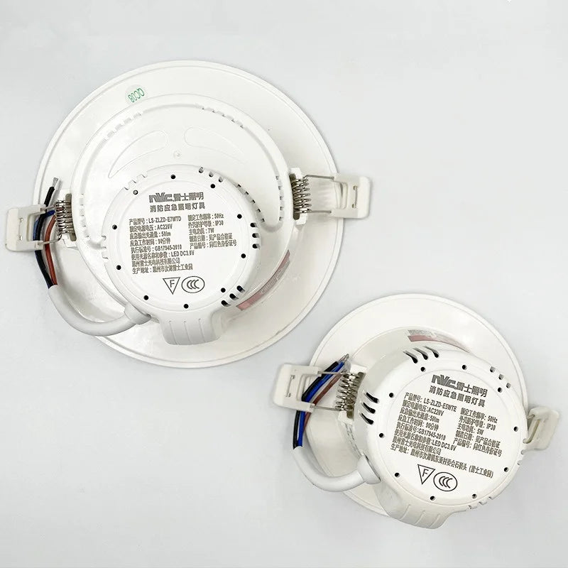 Rechargeable LED Emergency Recessed Ceiling Light 5W/7W