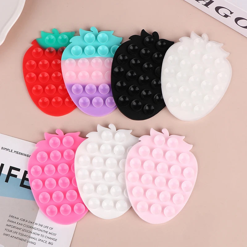 Strawberry Suction Cup Phone Holder – Car & Desk Stand