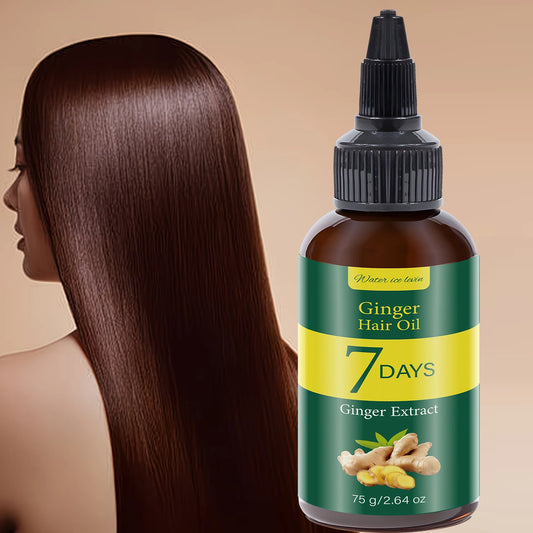 Ginger Hair Oil with Biotin & Keratin – 7-Day Smooth Hair Hair Conditioning Oil Peaceful Pleasures Health and Wellness