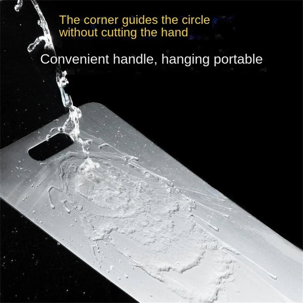 Stainless Steel Thickened Cutting Board Antibacterial Mildew-proof Kneading Dough Board Kitchen Fruit vegetable Cutting Board Peaceful Pleasures Health and Wellness