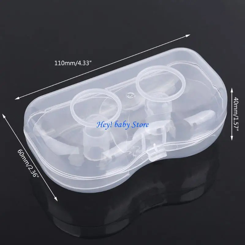 Silicone Nipple Shield Protectors for Breastfeeding – 2 Pack