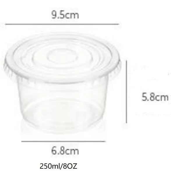 8/10OZ Plastic Parfait Cups with Flat Lids Disposable Dessert Cups with Lids Clear Plastic Fruit Cups Snack Cups with Lid Peaceful Pleasures Health and Wellness 250ml 50pcs