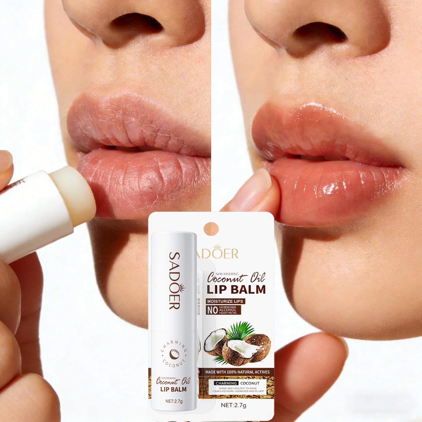 Eelhoe Coconut Oil Lip Balm – Moisturizing Daily Lip Care
