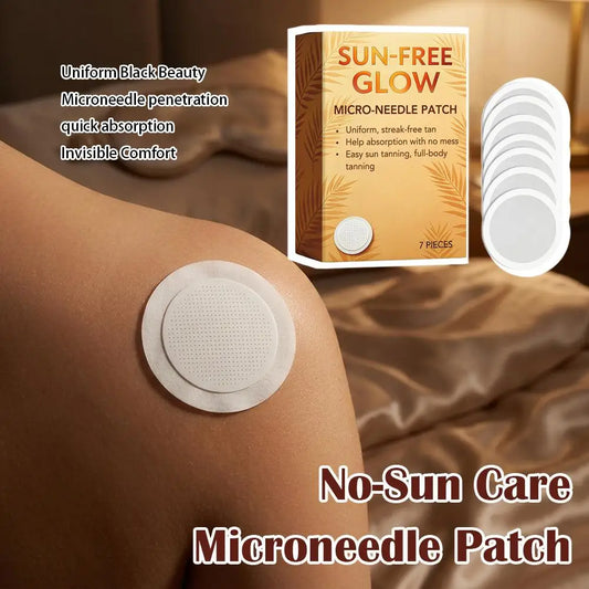 Quick Sunless Micro‑Needle Tanning Stickers, UV‑Damage‑Free Natural Bronzing Patches, Portable Mild Self‑Tan Patch for Anytime Peaceful Pleasures Health and Wellness