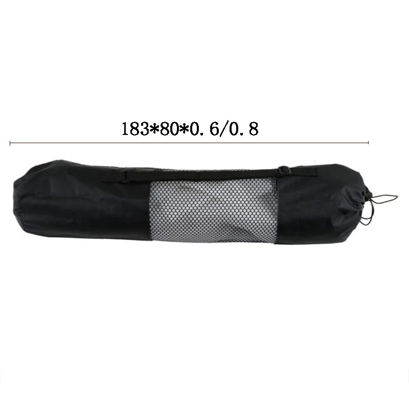 Nylon Mesh Yoga Mat Bag Carrier with Adjustable Strap Yoga Mat Carrier Peaceful Pleasures Health and Wellness 1PC-M