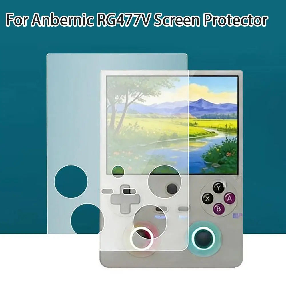 For Anbernic RG477V Screen Tempered Glass Protective Film Shockproof And Scratch-Resistant Gaming Console Accessories Peaceful Pleasures Health and Wellness