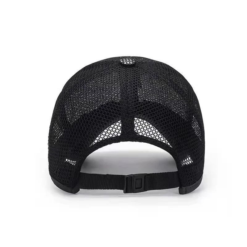 Visors Men Mesh Baseball Caps Sun Shield Cap Outdoor Sports Net Hats For Male Breathable Individuality Men's Hats Peaceful Pleasures Health and Wellness