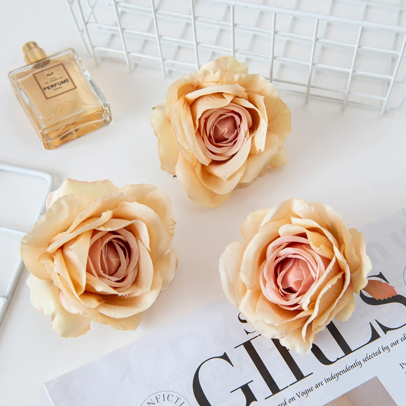 Silk Rose Artificial Flowers for Wedding, Home & DIY Décor