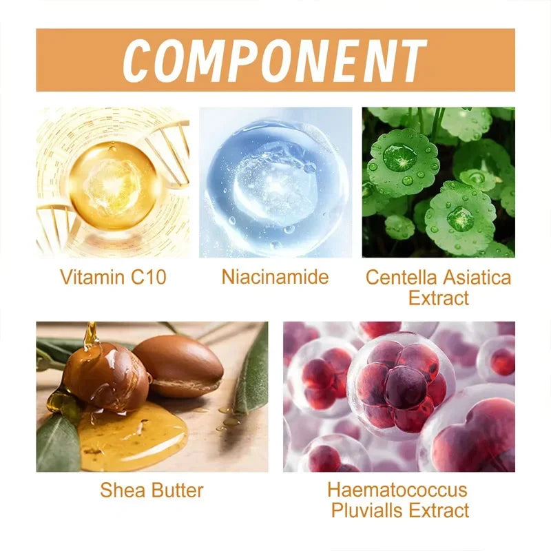 Vitamin C Wrinkle Remover Face Serum Lifting Firming Fade Fine Lines Anti-aging Essence Whitening Brighten Nourish Skin Care Peaceful Pleasures Health and Wellness
