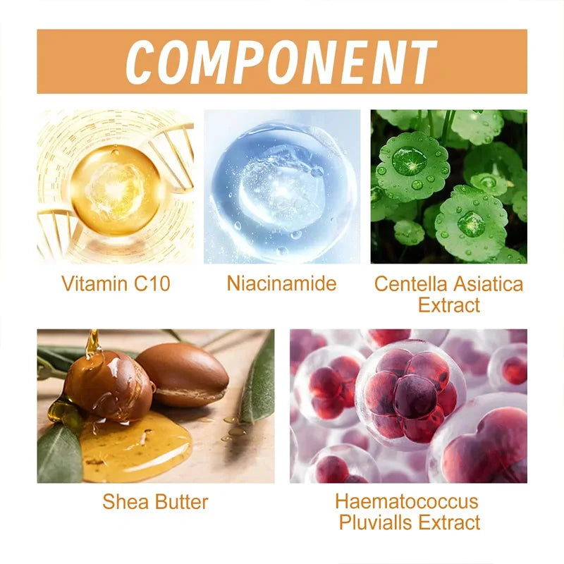 Vitamin C Wrinkle Remover Face Serum Lifting Firming Fade Fine Lines Anti-aging Essence Whitening Brighten Nourish Skin Care Peaceful Pleasures Health and Wellness