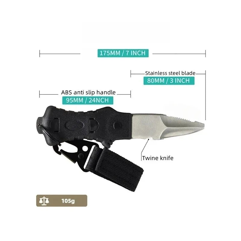Stainless Steel Diving Knife | Spearfishing & Rope Cutter