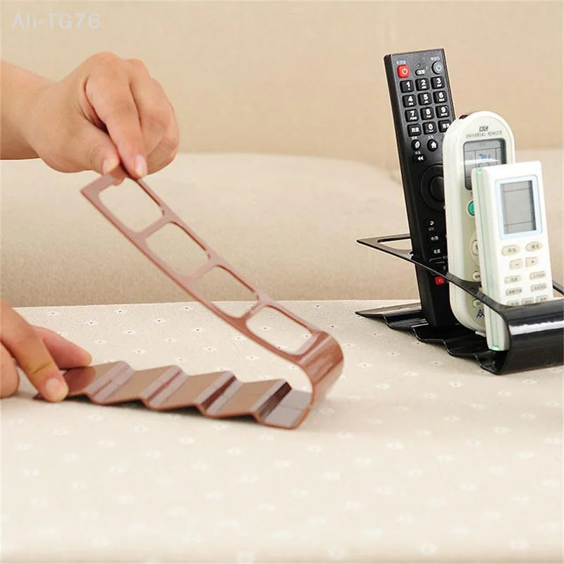 Desktop Remote Control Organizer Rack | Plastic Storage Shelf