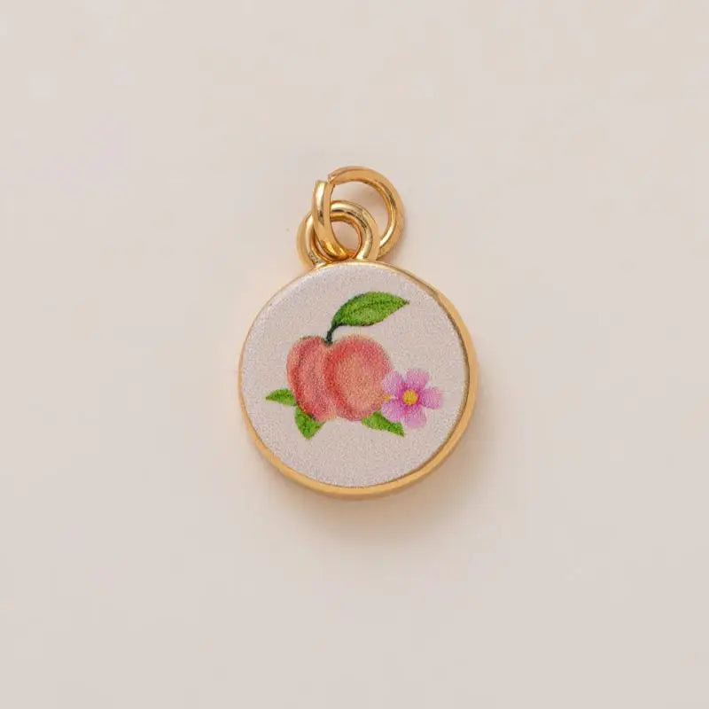 DIY Butterfly Flower Pendant – Gold-Plated Color Block Charm